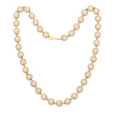 10mm 18k Gold Plated Round Bead Necklace - eGen Club
