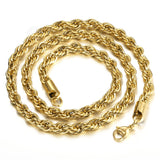 18k Gold Plated Classic Rope Chain - eGen Club
