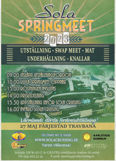 Sola Springmeet, Färjestads travbana Karlstad 27 maj