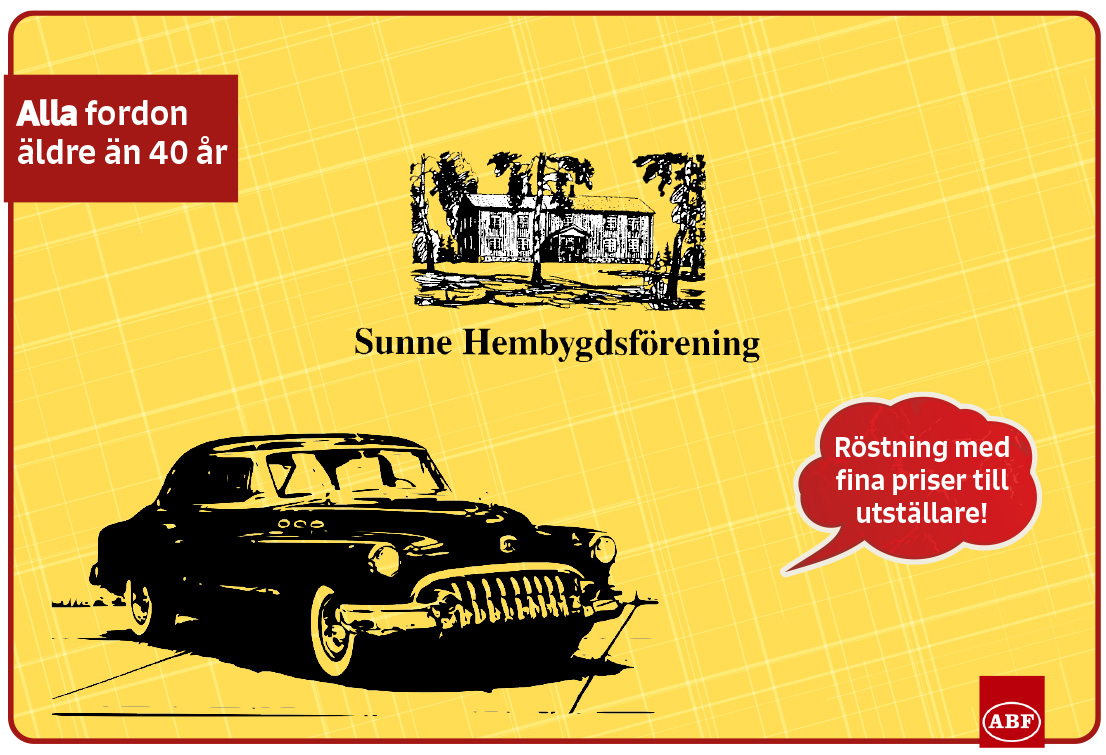 Veteranfordonsdag vid hembygdsgården i Sunne, lördagen den 2 september.