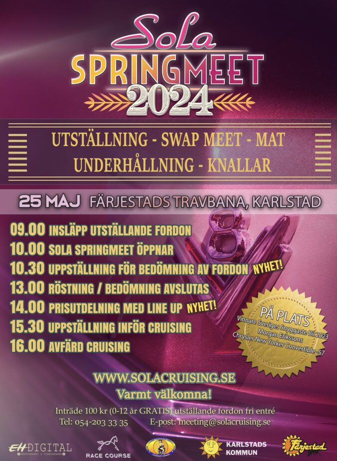 Sola Springmeet 25 maj på Färjestads Travbana