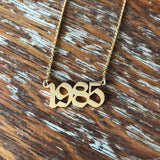 18k Gold Plated Birth Year Necklace - eGen Club