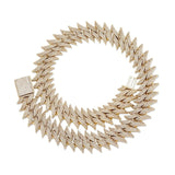 20mm 18k Gold Plated Miami Thorn Link Chain - eGen Club