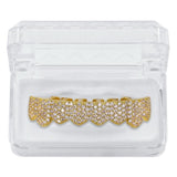 18k Gold Plated Iced Out Crown Grillz - eGen Club