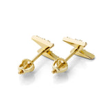 Gold 925 Sterling Silver Bolt Earrings - eGen Club