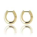 Gold 925 Sterling Silver Classic Huggie Earrings - eGen Club