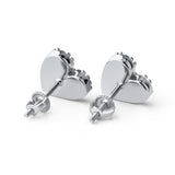925 Sterling Silver Heart Earrings - eGen Club