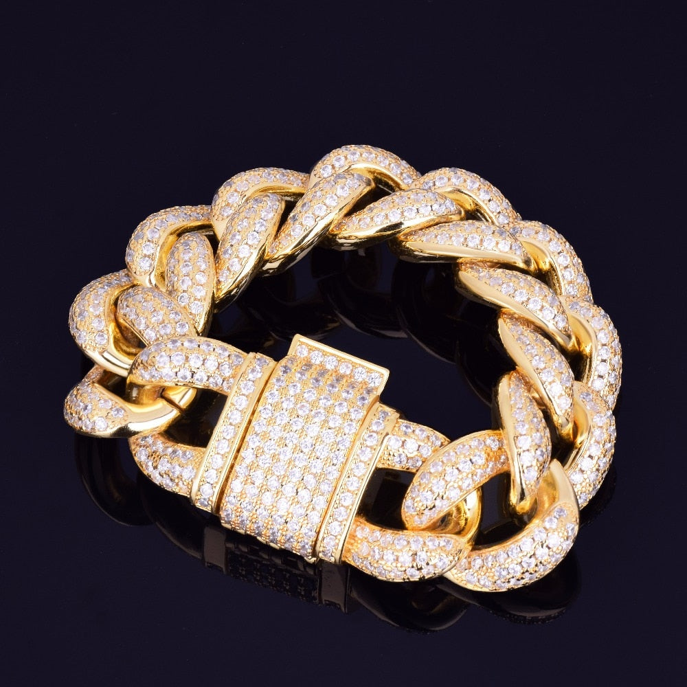 23mm 18k Gold Plated Miami Cuban Link Bracelet - eGen Club