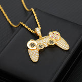 18k Yellow Gold Plated Icy Controller Pendant - eGen Club