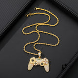 18k Yellow Gold Plated Icy Controller Pendant - eGen Club