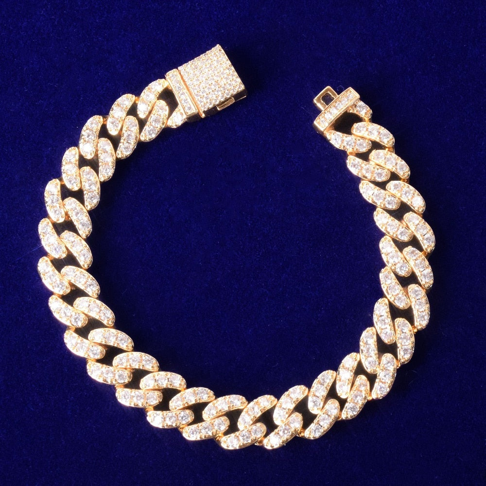 10mm 18k Gold Plated Miami Cuban Link Bracelet - eGen Club