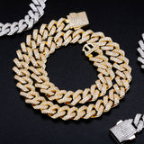 14mm 18k Yellow Gold Plated Miami Square Cuban Link - eGen Club
