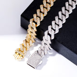 14mm 18k White Gold Plated Miami Square Cuban Link - eGen Club