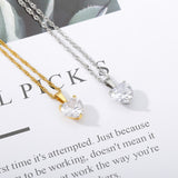 18k Gold Plated Crystal Heart Necklace - eGen Club