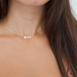 18k Gold Plated Custom Name Necklace - eGen Club