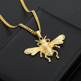 18k Yellow Gold Plated Insect Pendant - eGen Club