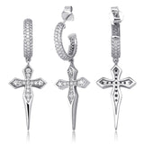 925 Sterling Silver Cross Earrings - eGen Club